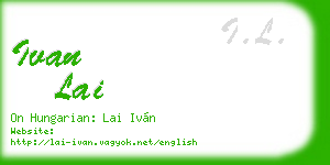 ivan lai business card